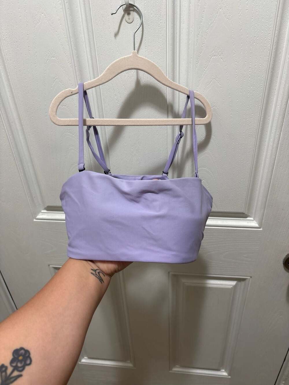 Pinkcolada Lilac Aria Twist Back Bikini Top Size M
